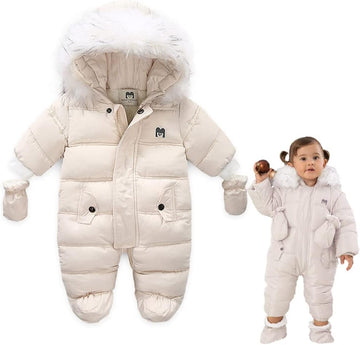 Baby Winter Snowsuit Coat Romper Outwear Hooded Footie Toddler...
