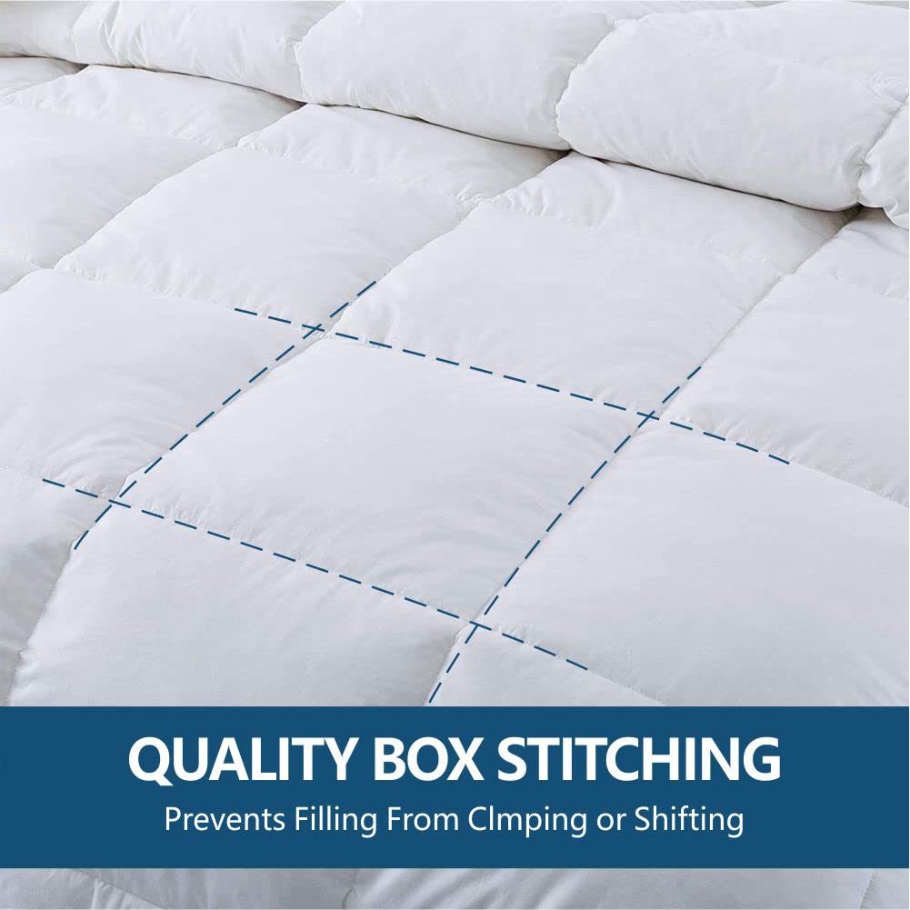 Down Alternative Comforter-All Season Twin XLComforter Duvet Insert with Corner Tabs-Breathable-Box Stitched