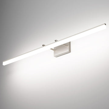 48inch Brushed Nickel Bathroom Llight Fixtures LED Vanity Light Adjustable Modern Vanity Lights Over Mirror Rotatable