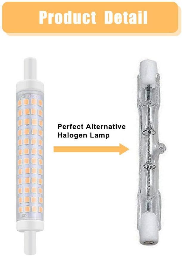 R7S LED Bulb 10W LED Corn Bulbs 118mm Dimmable R7S Base Double Ended J Type T3 Floodlight 90W Halogen Equivalent