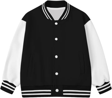Big Kids Varsity Bomber Baseball Jackets School Uniform