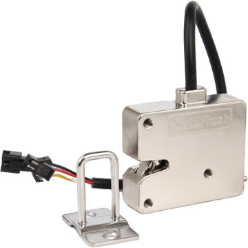 Sutertech 12V Electric Rotary Latch, 330lbs Holding Force Electromagnetic Solenoid Lock, Heavy Duty Carbon Steel