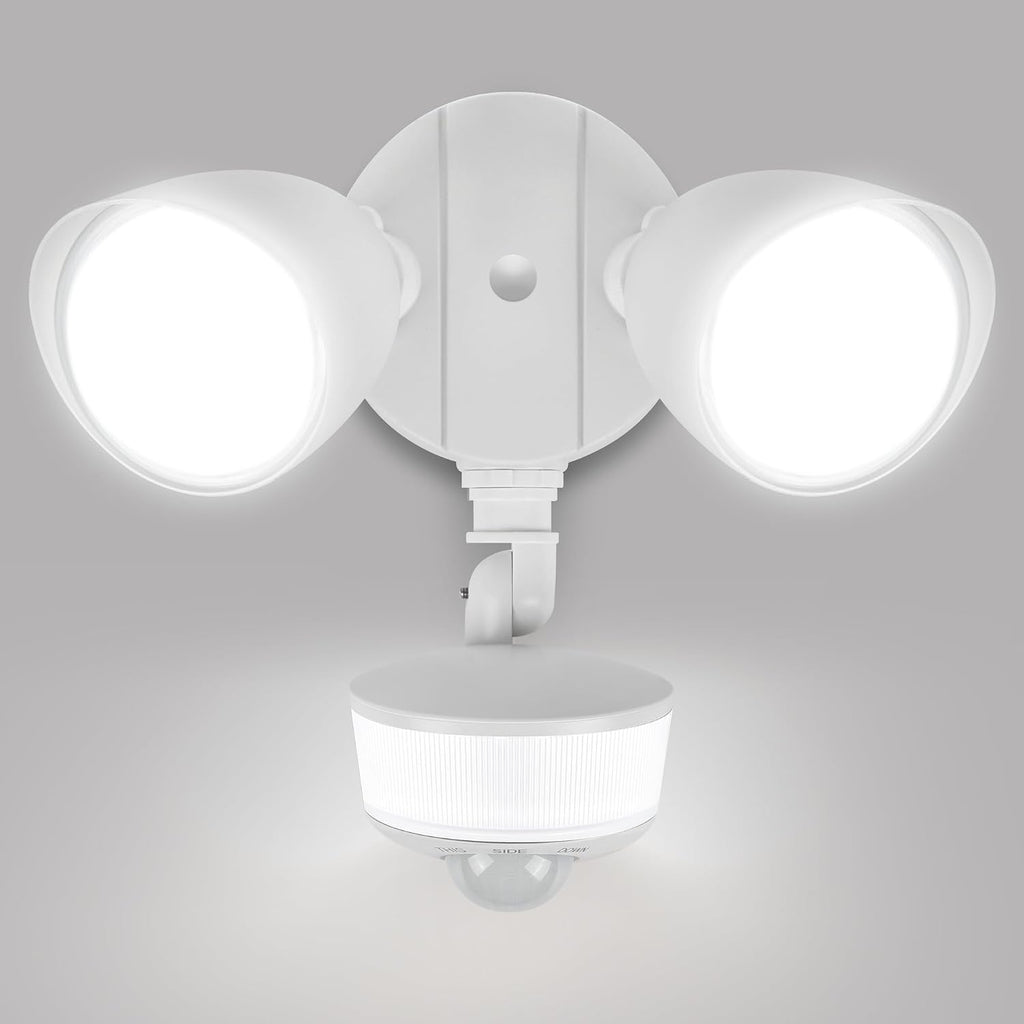 34W 3000 Lumen Motion Sensor Outdoor Lights, 5000K Daylight, IP65 Waterproof Flood Lights Outdoor with Night Light