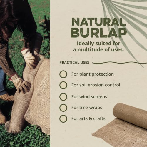 Premium Natural Fabric-1 Yard | Eco-Friendly Jute Material for DIY Crafts, Home Decor, and Rustic Projects | Durable