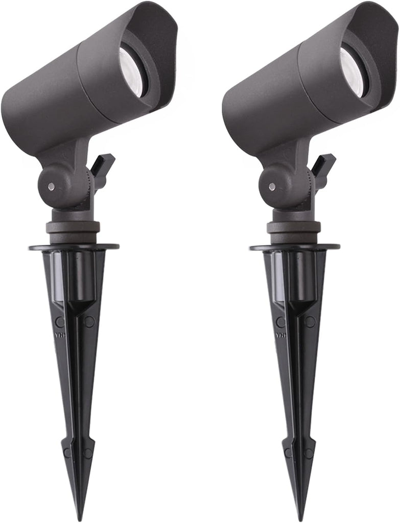 LED Landscape Lights with Connectors, 12V Low Voltage, Warm White 3000k, 4W, 175LM, Outdoor Waterproof Garden Pathway