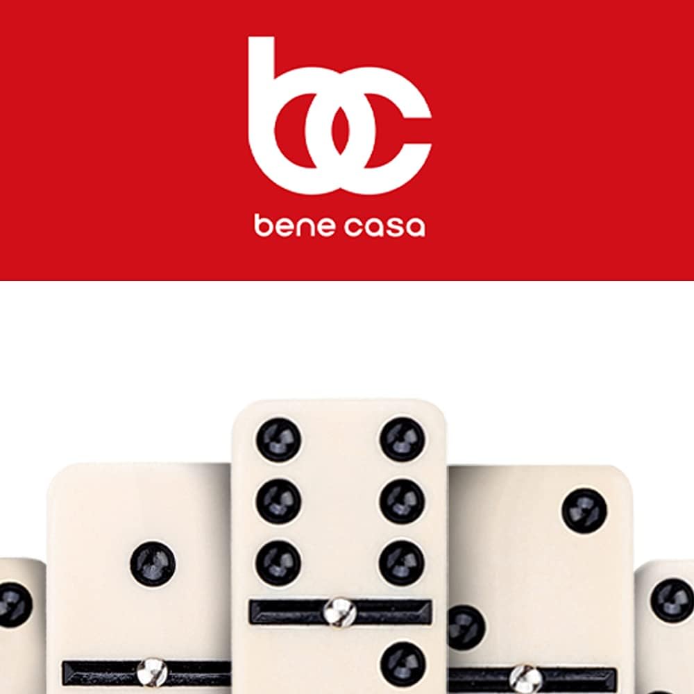 Cuban Flag Double Nines Dominoes Set - 2-10 Players - Wooden Box with 55 Dominos - Set of 55