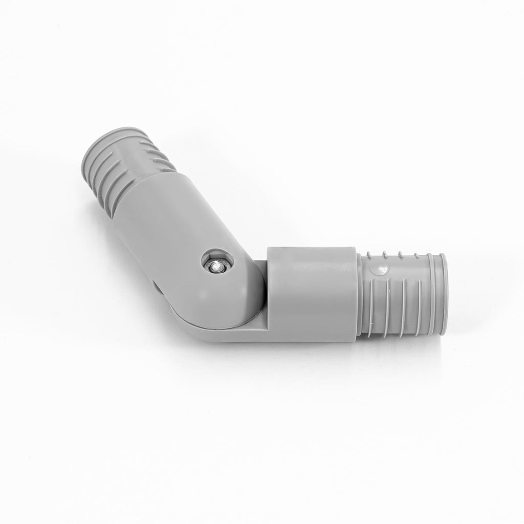 Adjustable Handrail Knuckle Connector, Gray Plastic Pipe Fitting, Variable Angle Joint (2)