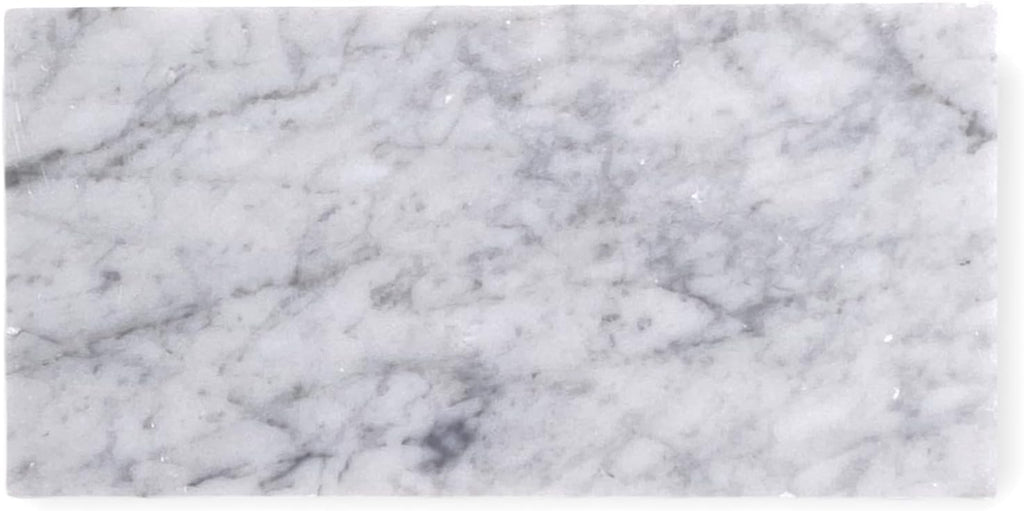 Premium Carrara Greyish 4x8 Marble Wall Floor Tile (Box of 30 Individual ) Backsplash Bathroom Flooring Shower