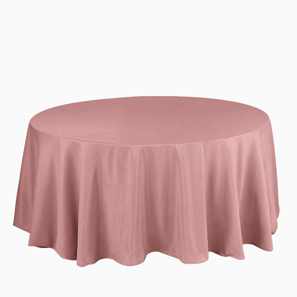 Round Tablecloth, 132 Inch Stain & Wrinkle Resistant Washable Table Cloth, Decorative Polyester Fabric Table Cover