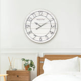 Presentime & Co Classic Farmhouse Shiplap Clock, 19.5 inch