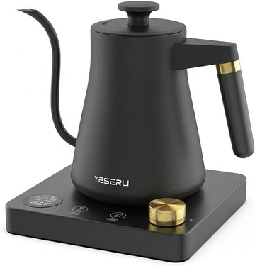 Gooseneck Electric Kettle with ±1°F Temperature(104-212F) Control 1.0L | 4 Temp Preset,12H Keep Warm,304 Stainless