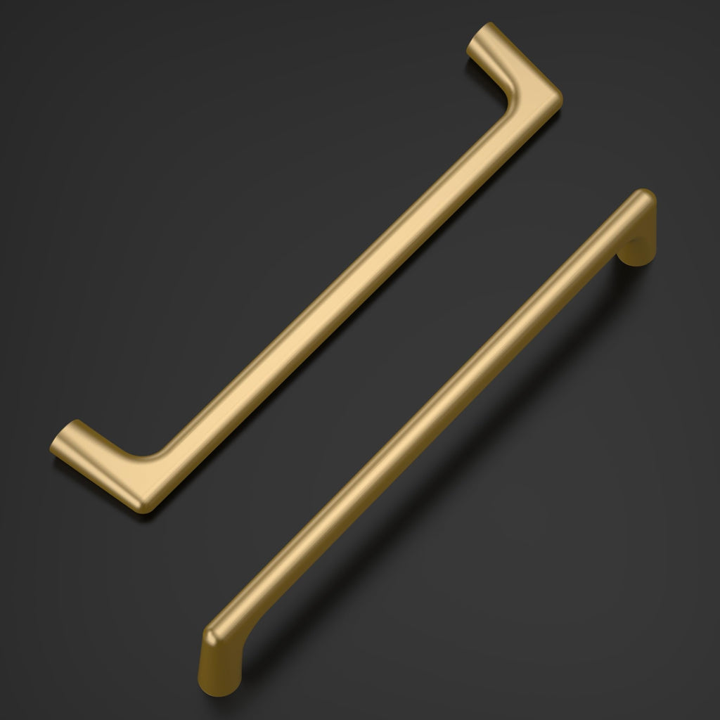 10 Pack Champagne Bronze Cabinet Pulls 6.3 Inch(160MM) Hole Centers Kitchen Cabinet Handles Hardware Kitchen Handles