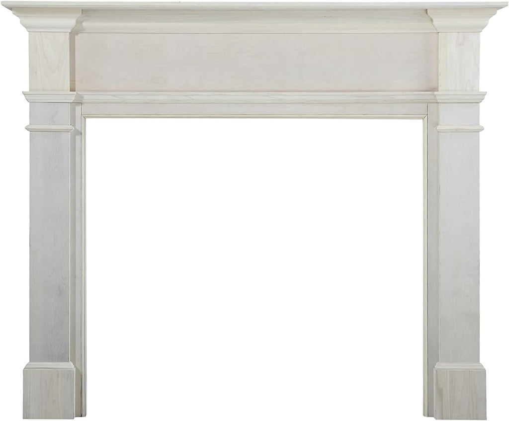 Bold Yet Unpretentious and Homey Wood Mantel Surround, 56", Unfinished