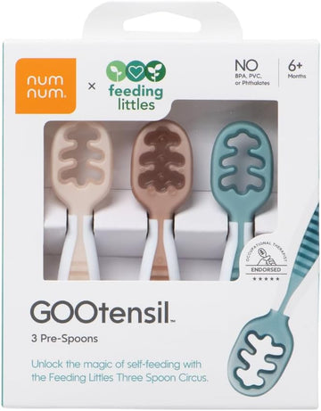 Feeding Littles Baby Spoons 6 Months, Pack Neutrals