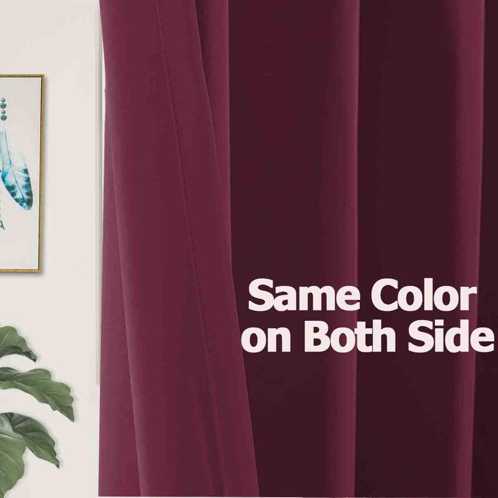 Burgundy Red Valances for Window 2 Pack Clearance Kitchen Blackout Thermal Insulated Valances Short Window Valances