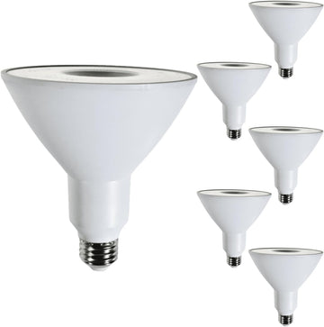 PAR38 LED Flood Light Outdoor Bulb Waterproof Exterior Spotlight 40° Beam Angle 3500K Neutral White Dimmable White