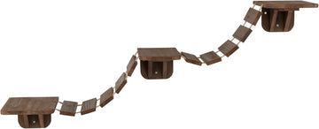 Wall Mounted Cat Bridge - Space-Saving Cat Wall Shelves for Climbing, Jumping & Vertical Play - Elevated Cat