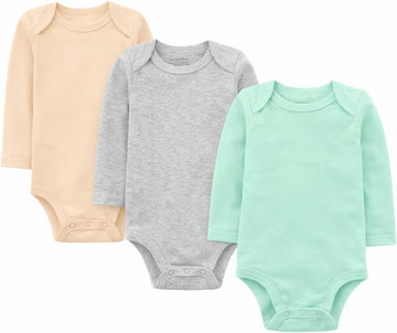 Baby Long-Sleeve Bodysuits Multipack, Boy Girl, to