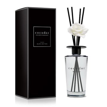 White Flower Reed Diffuser / Black Cherry / 1 Pack / Home & Office Decor Aromatherapy Diffuser Oil Gift Set / Large