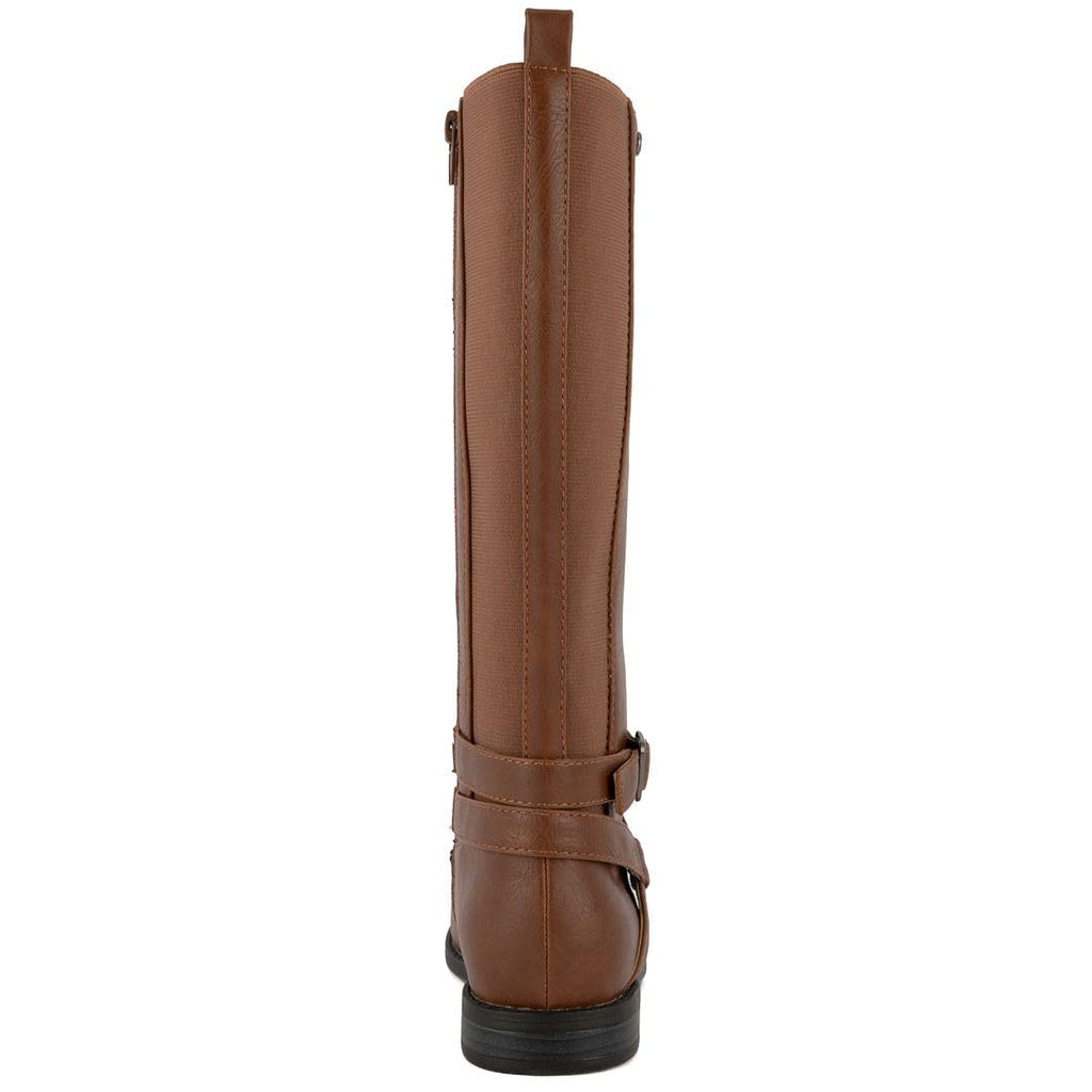Girls Brooke Knee High Fashion Boot Cognac 12