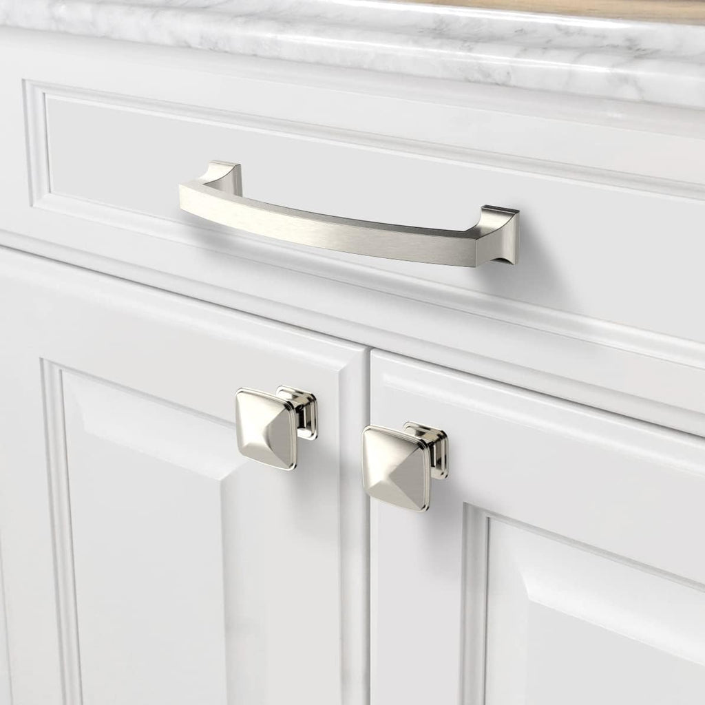 10 Pack 5 Inch(128mm) Hole Centers Kitchen Cabinet Handles, Brushed Satin Nickel Cabinet Pulls Kitchen Cabinet Hardware