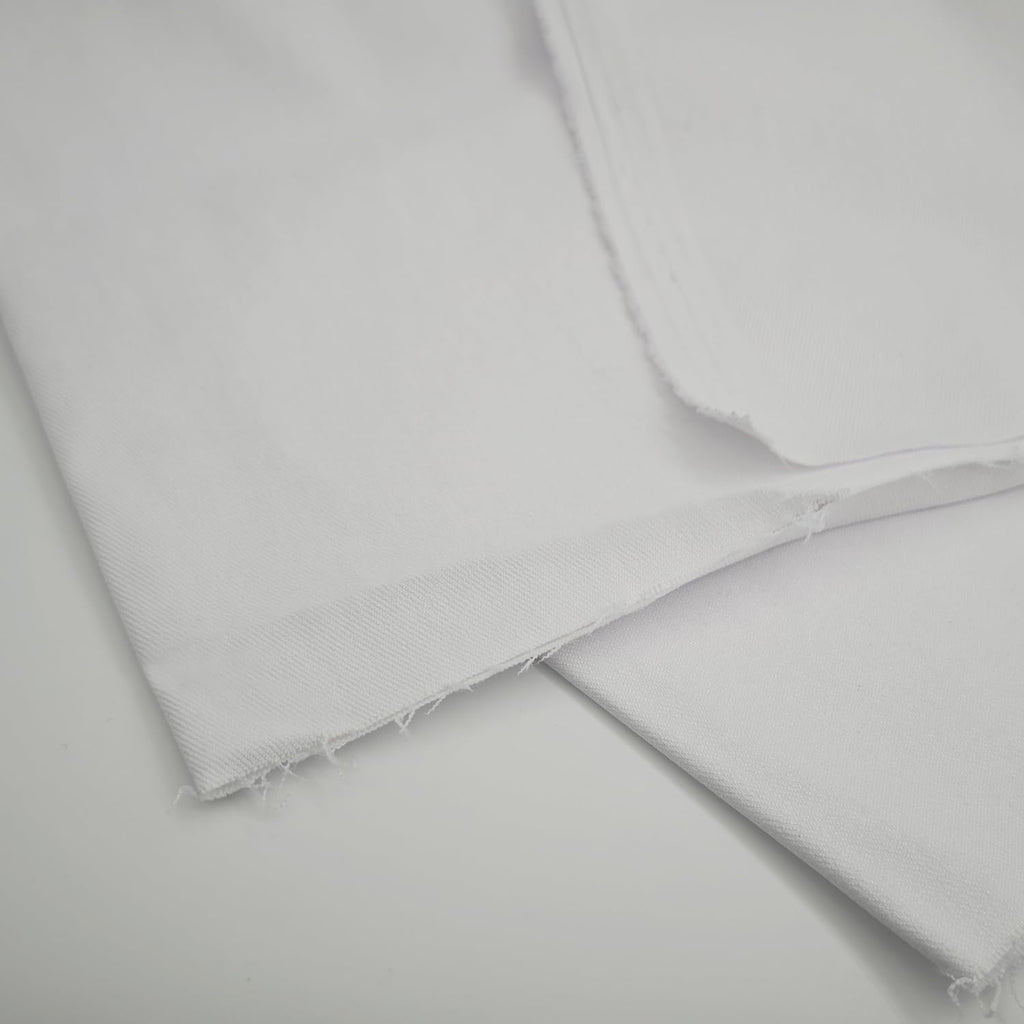 5 Yard 8 oz White Denim Fabric for Sewing (60''x180'')