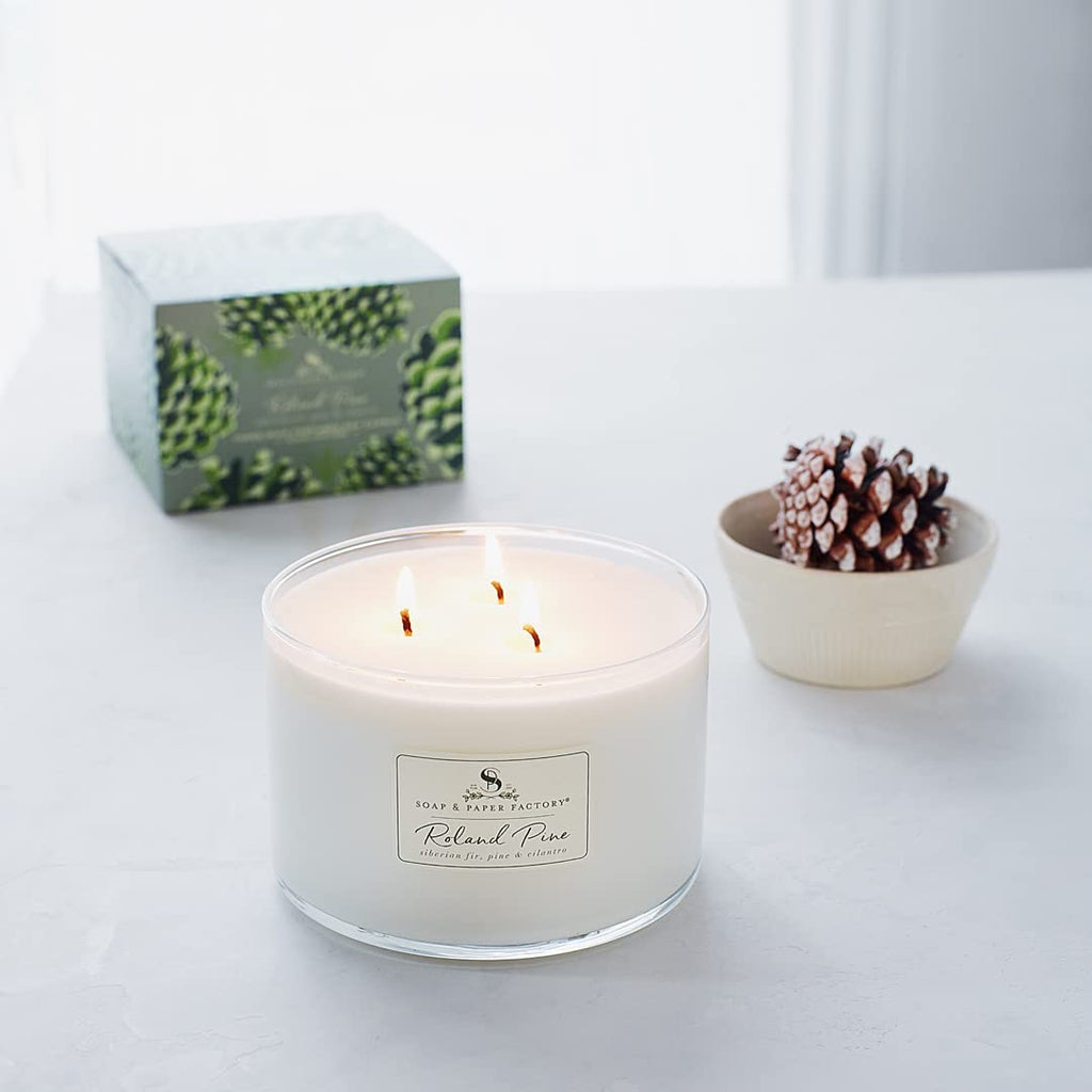 Roland Pine 18 oz Three-Wick Soy Candle