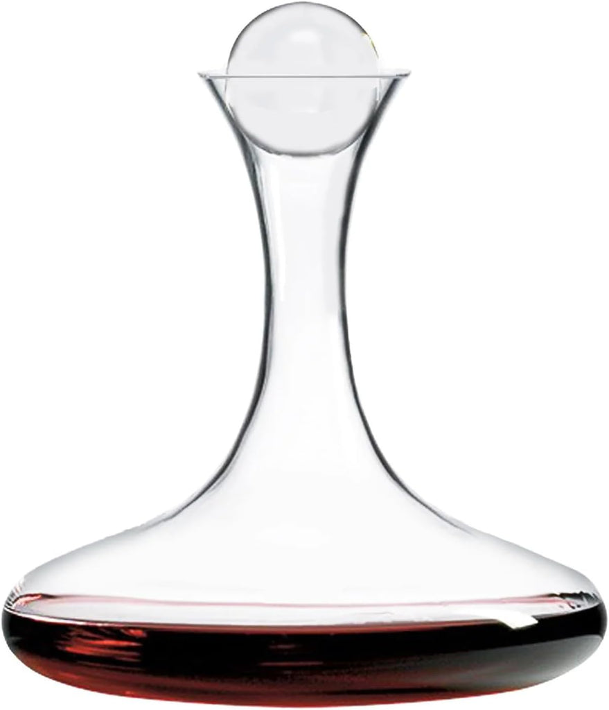European-Made Decanter Gift Set |1 Handblown Decanter with Stopper (65 Fl Oz) and 4 Wine Glasses (21 Oz) | 100% - Set of 5