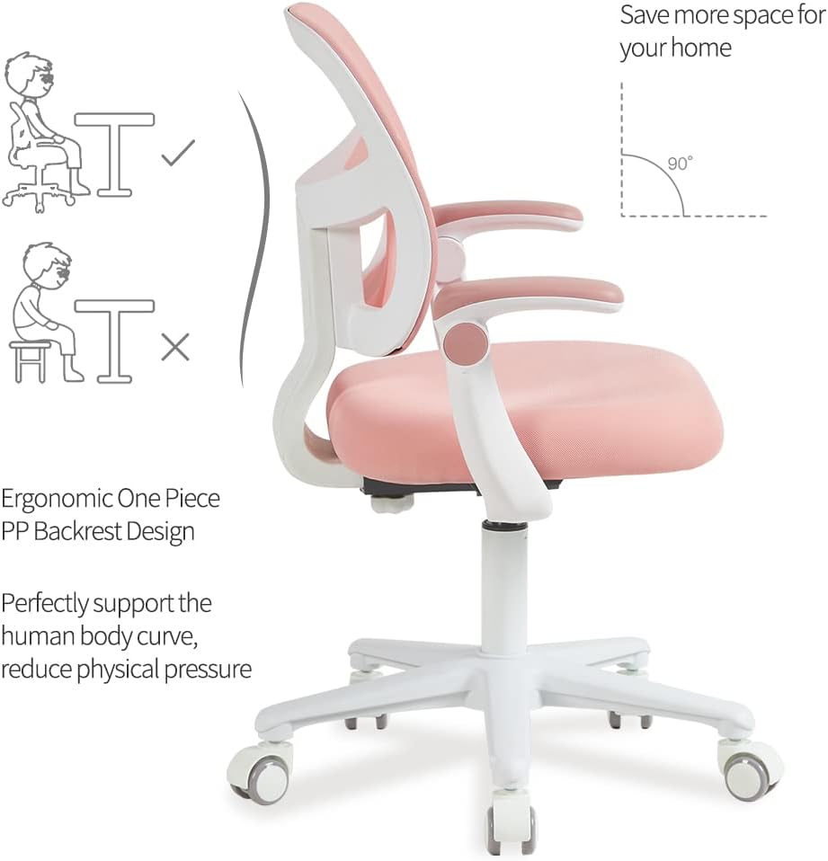 Kids Desk Chair, Height Adjustable Kids Chair, Ergonomically Designed Kids Study Chair. Suitable for 4~12 Years Old