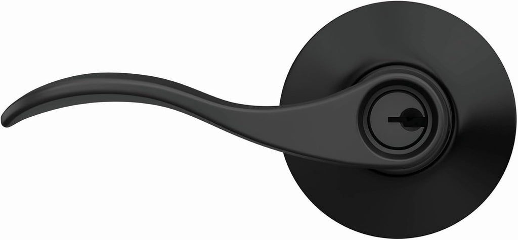 ACC 622 Accent Door Lever, Keyed Entry Lock, Matte Black