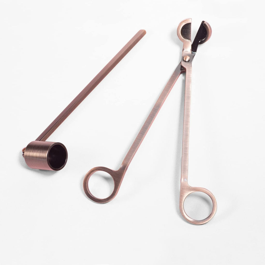 Candle Wick Trimmer and Candle Snuffer Accessory Set - Pick Your Color