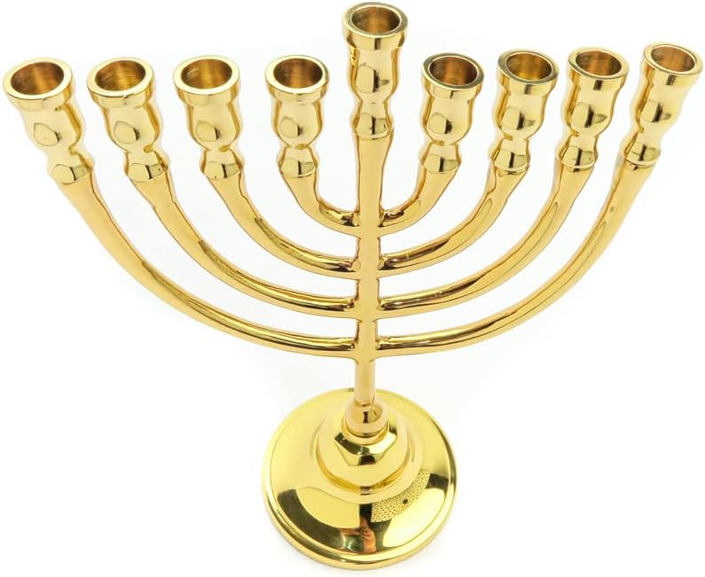 Classic Bronze Hanukkah - 8.5"x7" - Elegant Judaica Gift