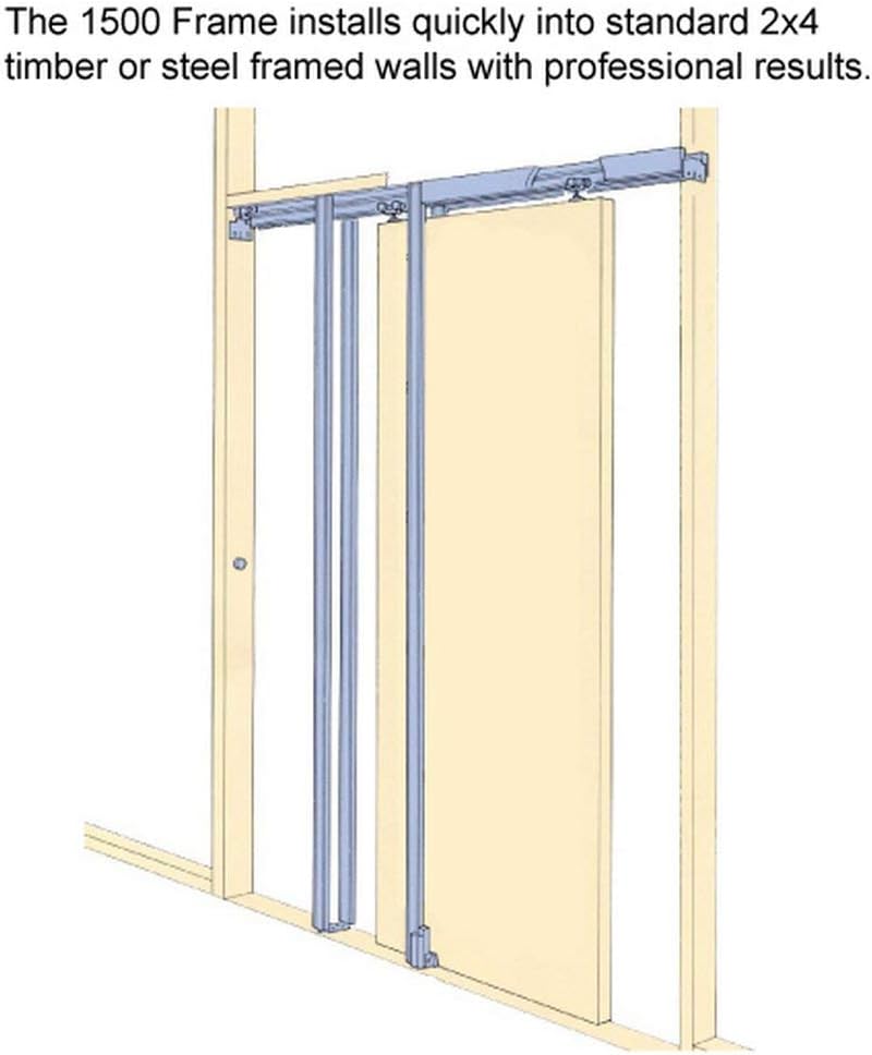 Mela 7001 | Interior French Single Pocket Door, no Glass, MDF, 36x84, White, Classic Style | Hardwar