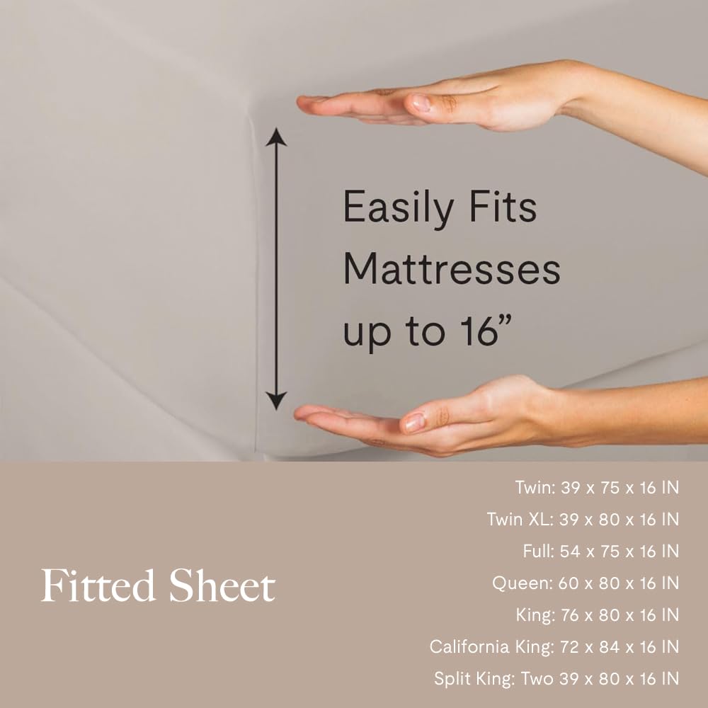 Lux Collection Sheet Set, 4-Piece Microfiber Sheets & Pillowcases - Ultra-Soft, Breathable and Wrinkle-Resistant for