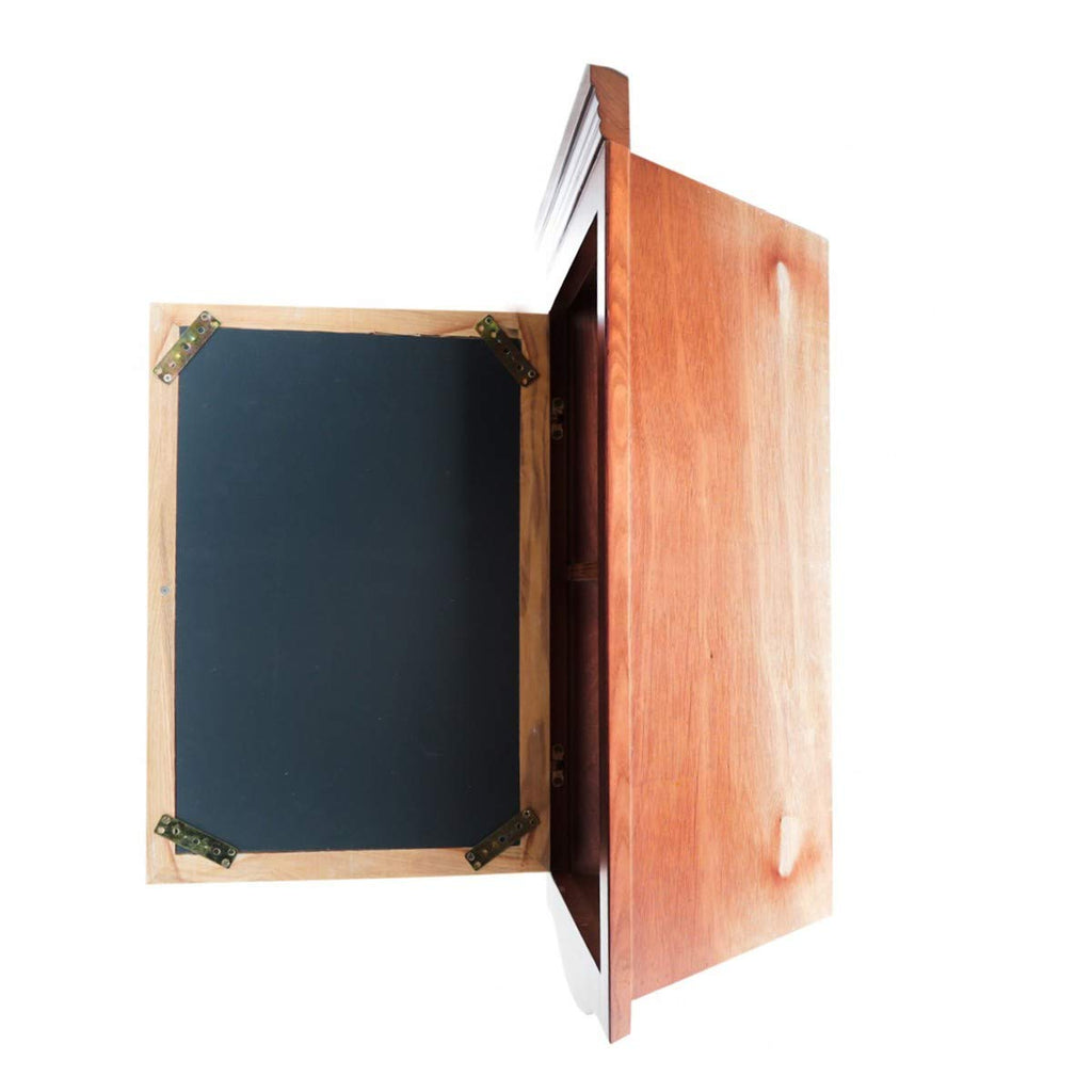 Supply Corner Medicine Cabinet with Mirror - Wall Mount Wooden Bathroom Medicine Cabinet - Double Shelf Storage
