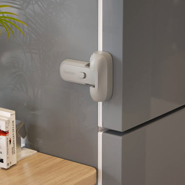 Mom's Choice Gold Awards Winner - 1 Pack Updated Child Proof Refrigerator/Fridge/Freezer Door Lock Apply to Max