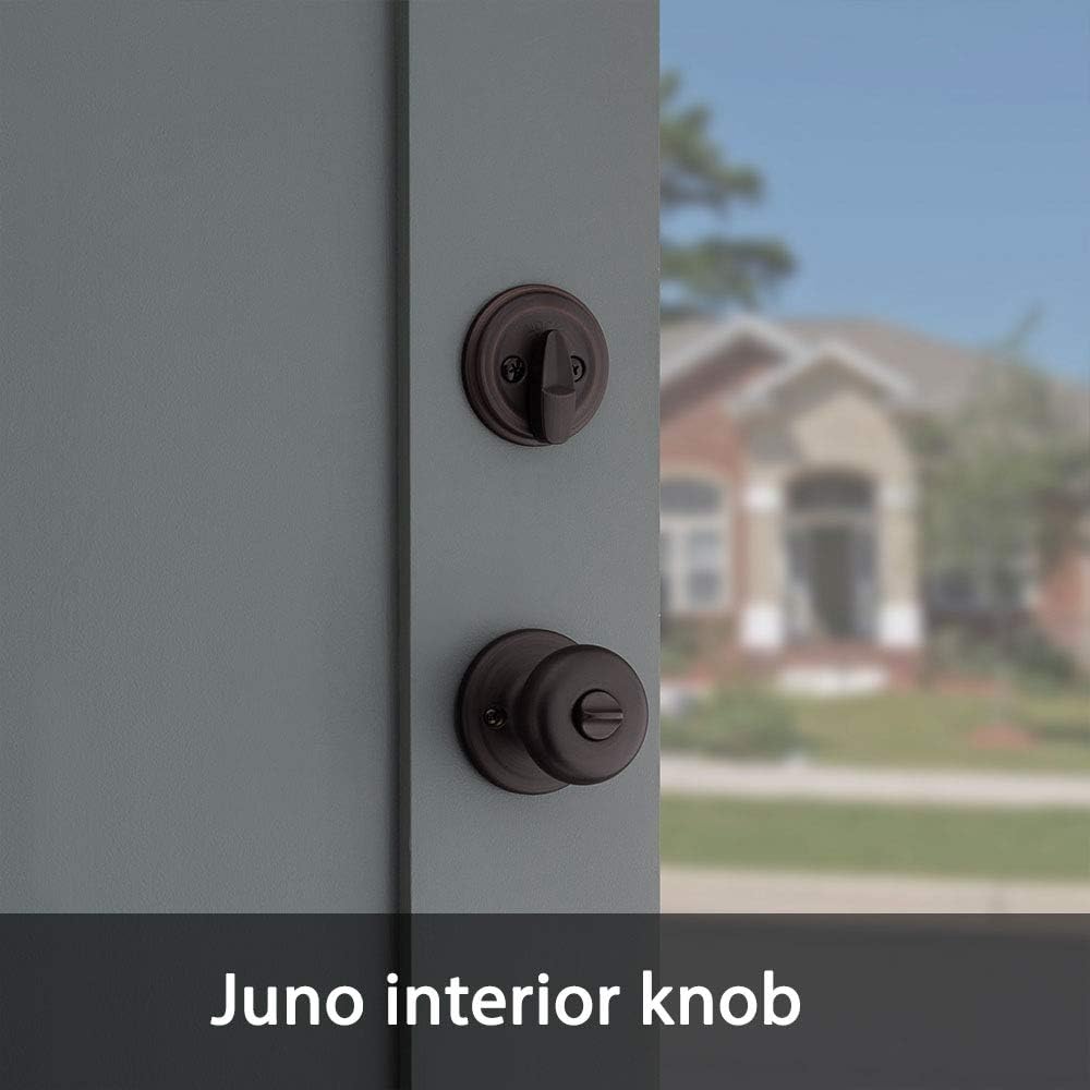 Montara Front Door Lock Handle and Deadbolt Set, Entry Handleset Exterior with Interior Door Knob, Venetian Bronze - Door Handleset