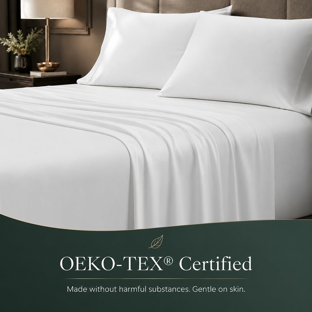 Egyptian Cotton Sheets 18 Inch Deep Pocket Soft Percale