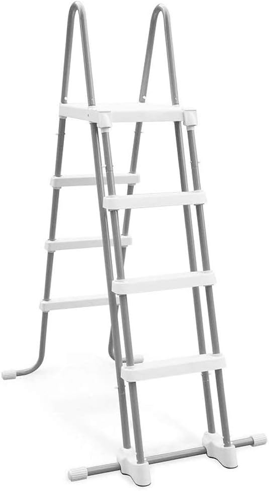 28077E Heavy Duty Deluxe Pool Ladder with Removable Steps for 52 Inch Depth Above Ground Pools