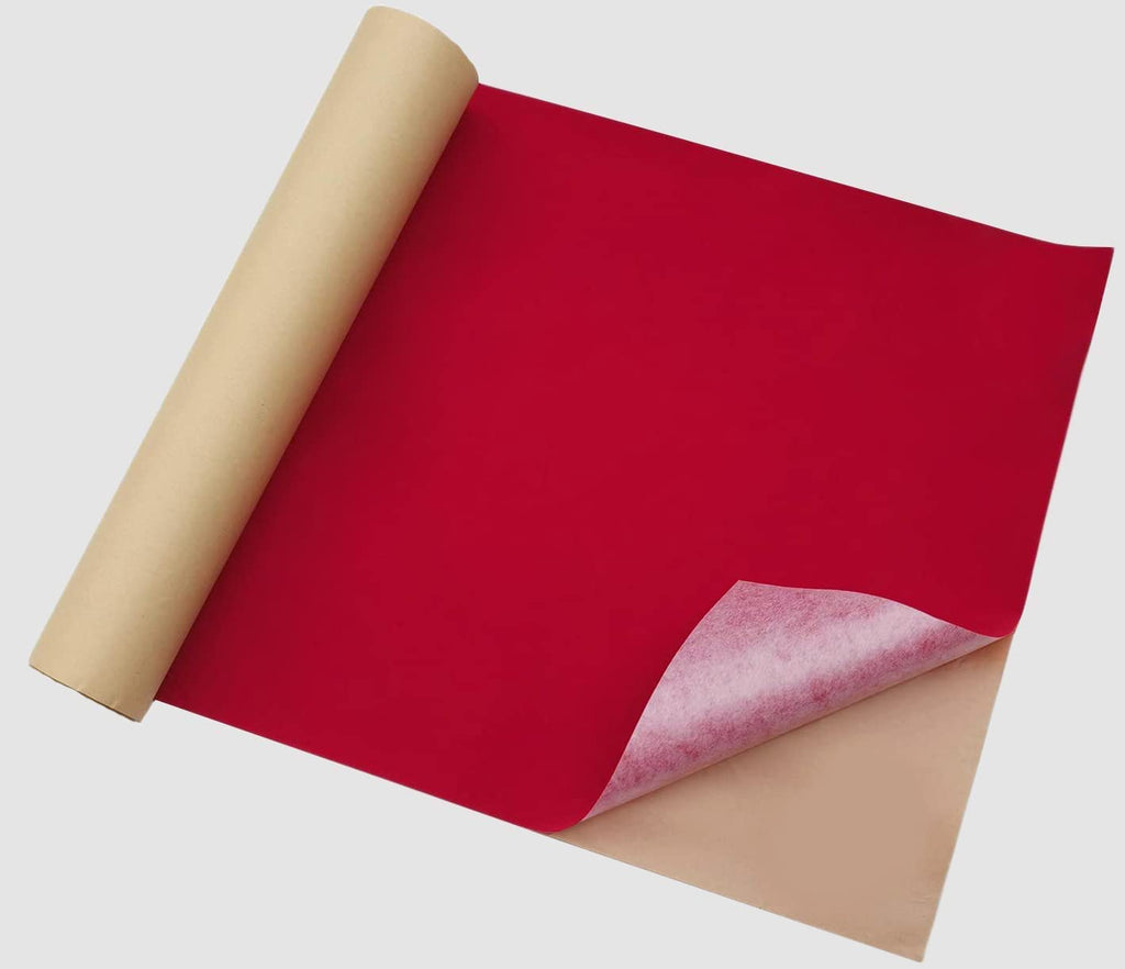 Self Adhesive Felt Fabric, Soft Velvet Drawer Liner, DIY Velvet Fabric for Art & Crafts, Jewelry Box Felt Liner