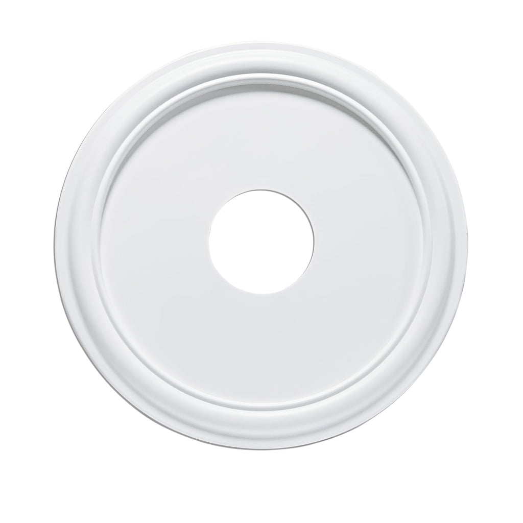 Molded Nylon Ceiling Medallion for Light Fixtures and Ceiling Fans 16"OD x 4"ID x 3/4"P (Fits Canopies up to 12-3/8")