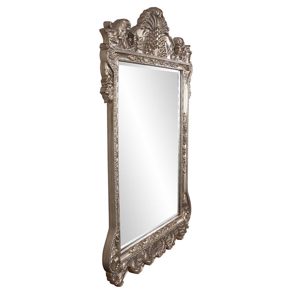 Marquette Antique Oversized Full Length Mirror, Ornate Full Body Standing Floor Mirror, Large Leaning Wall Mirror