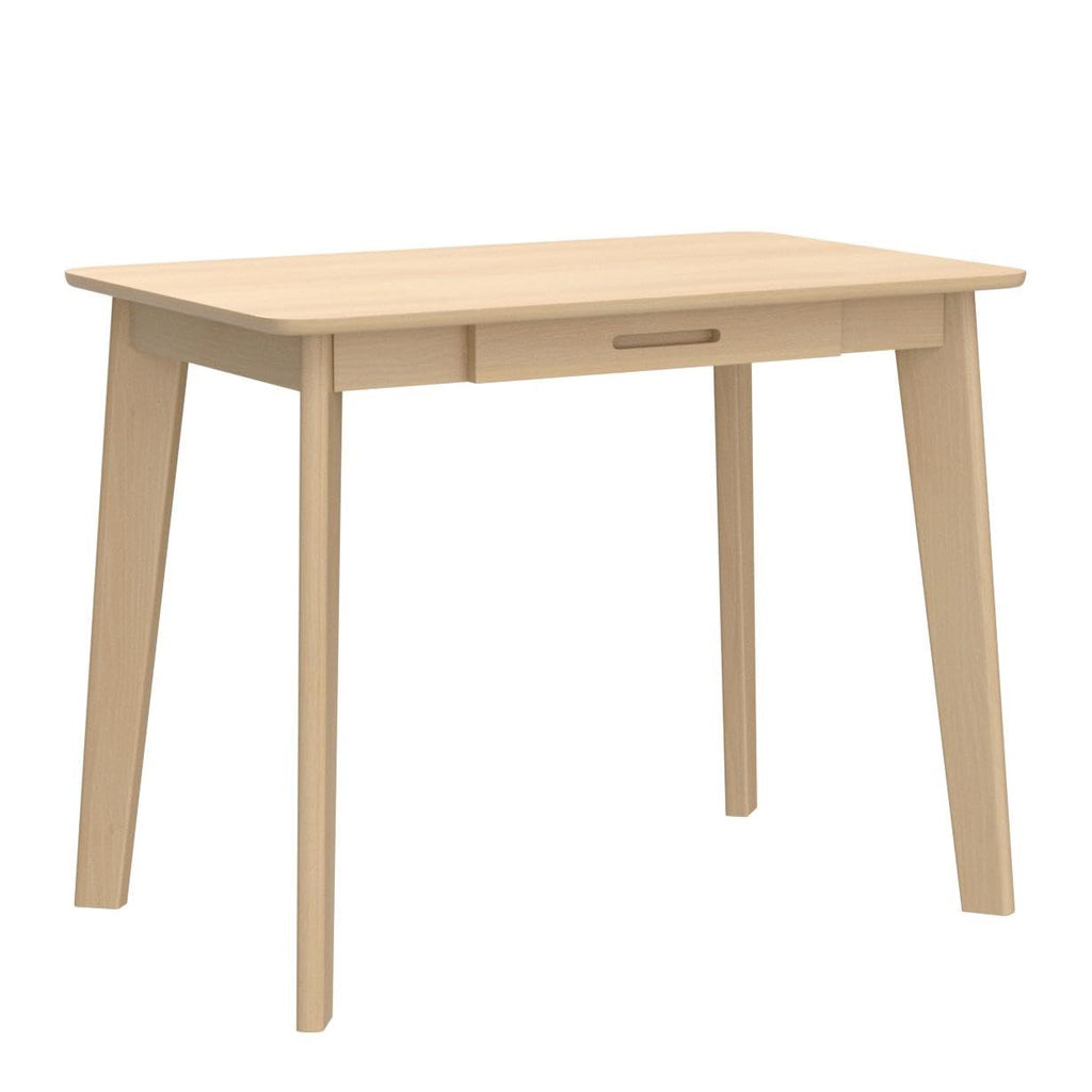 Solid Wood Writing Desk - Home Office Laptop Computer Table, Oak