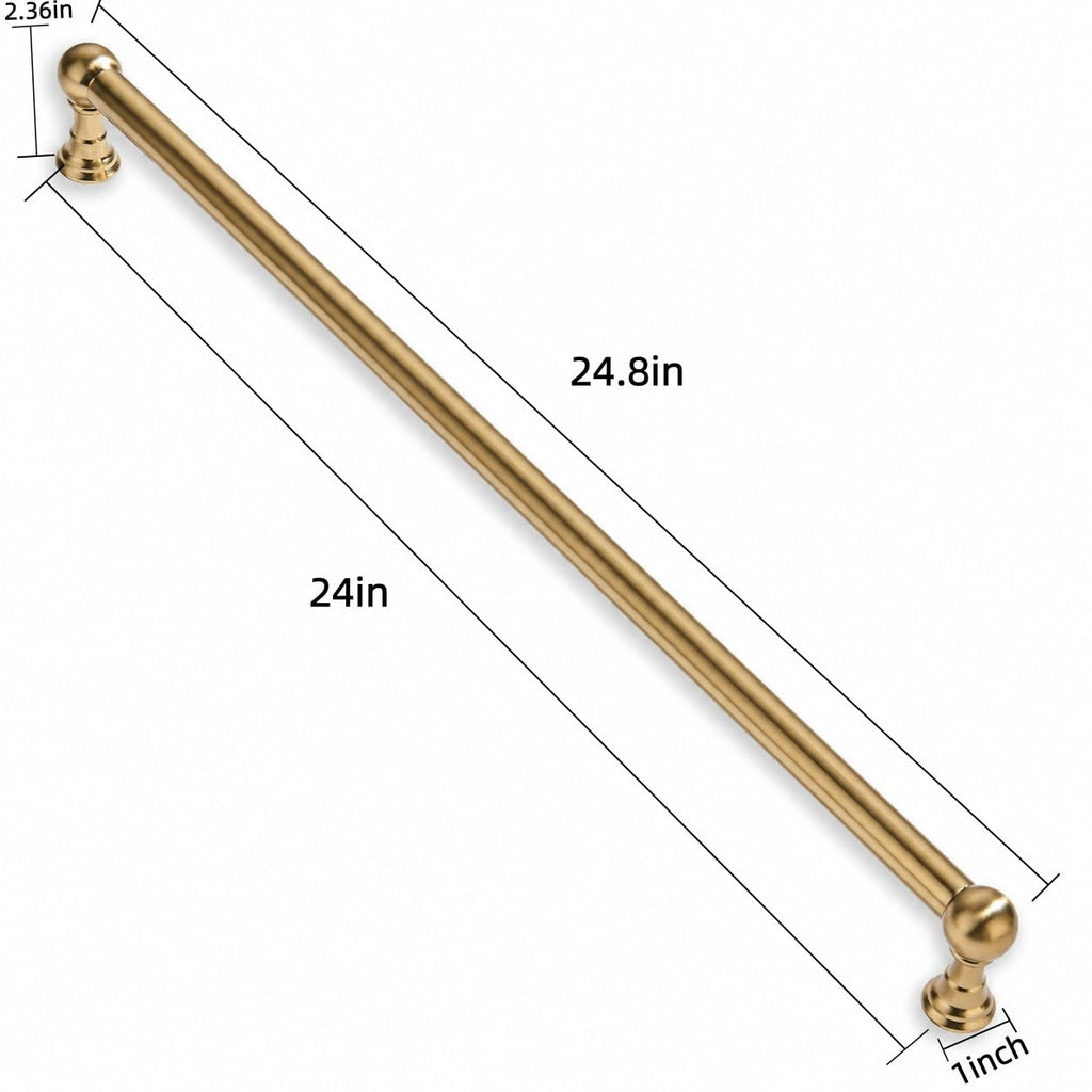 Appliance Pull 24 Inch Solid Kitchen Cabinet Handles Brushed Brass Cabinet Pulls Gold Drawer Pulls Cabinet