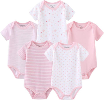 Baby Bodysuit Short Sleeve baby One-Piece Cotton Pack baby clothes