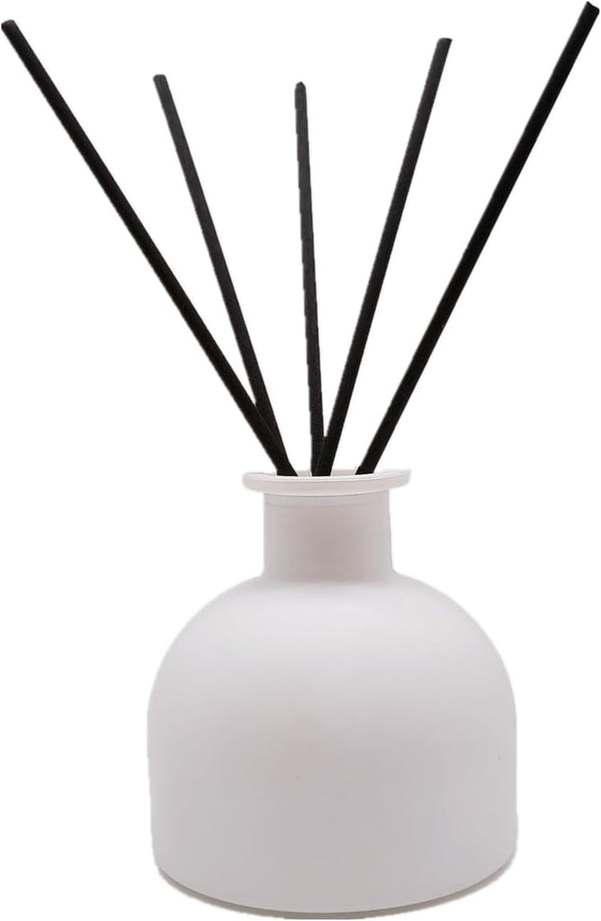 Perfume Reed Diffuser Bottle,Empty Glass Container 100ml Fragrance Accessories use with Black Sticks for DIY - Set of 2