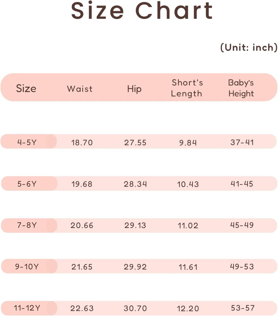 3 Pack Girls Shorts Pants Casual Cotton Shorts for Toddler Girls Kids Summer Clothes