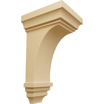 Large Jefferson Wood Corbels, 6"W x 6 3/4"D x 12"H, Alder