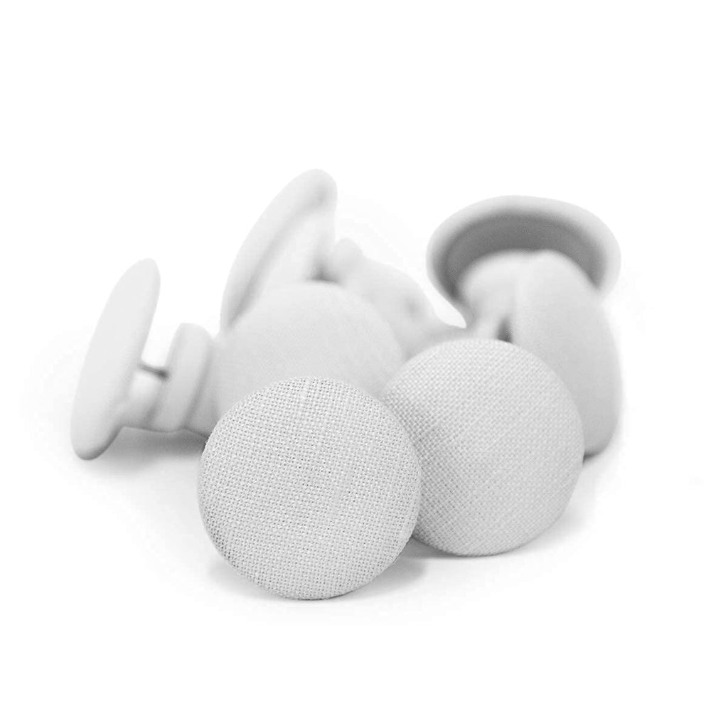 White Cloth Magnetic Duvet Clips with Magnetic Key for Easy Removal. Pack of 16 Comforter Fasteners that are Safe