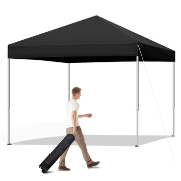 10x10 Pop Up Canopy Tent Instant Canopy for Party Portable Beach Tent Sun Shelter Heavy Duty Steel Frame Canopy with